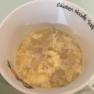 鶏肉と卵のスープ